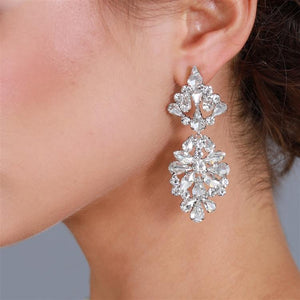 Chandelier Crystal Drop Earrings by the ring mada