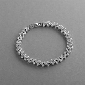 Tennis Bracelet in Cubic Zirconia in 3 Finishes By The Ring Madam 