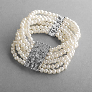 Ivory Pearl Vintage Stretch Bracelet By The Ring Madam 