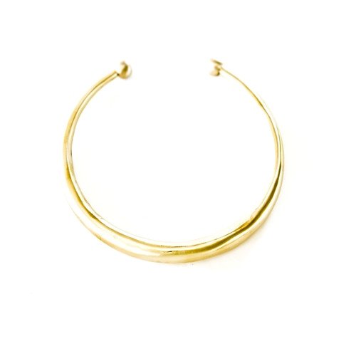 Collar Necklace in Brass Polished Gold Finish