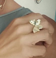 butterfly ring in brass by the ring madam