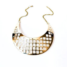 Load image into Gallery viewer, Gold Collar Lattice Design in Solid Brass by the ring madam