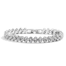 Load image into Gallery viewer, Tennis Bracelet in Cubic Zirconia in 3 Finishes By The Ring Madam 
